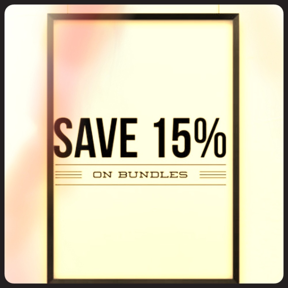 15% OFF ALL BUNDLES OF TWO OR MORE!